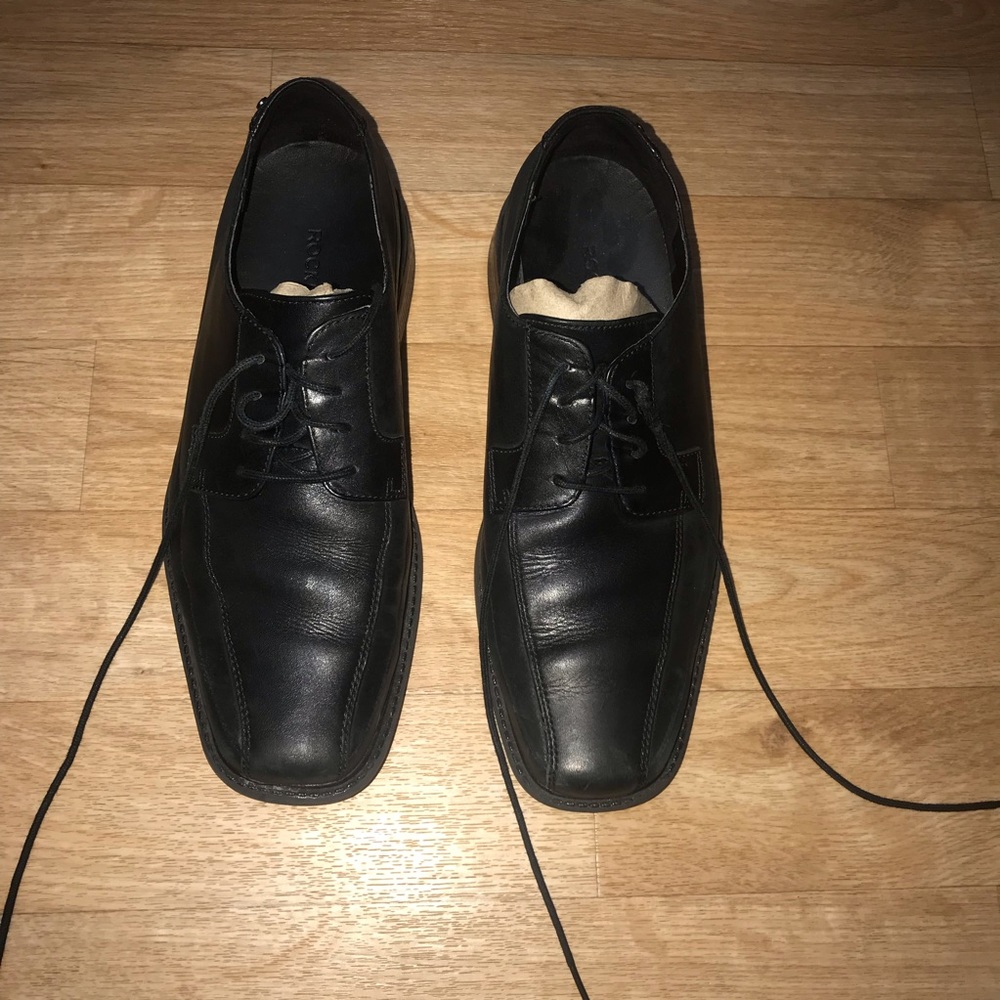Rockport men’s leather dress shoes black size 9